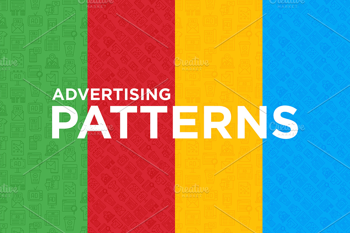 Advertising Patterns Collection, a Pattern Graphic by Alex Blogoodf (Photo 5 of 7)