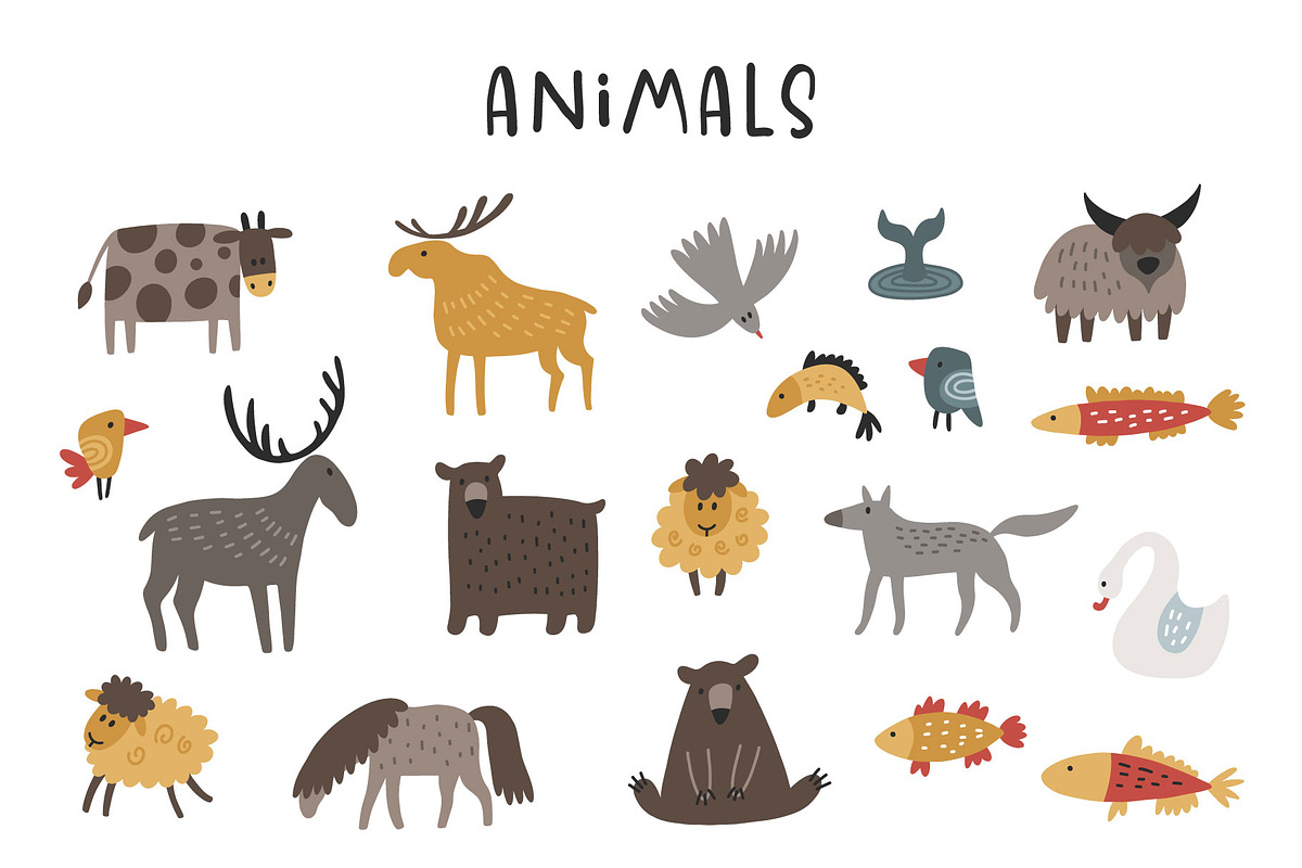 Scandi village. Maps & cards creator, a Graphic by Murvin (Photo 9 of 16)
