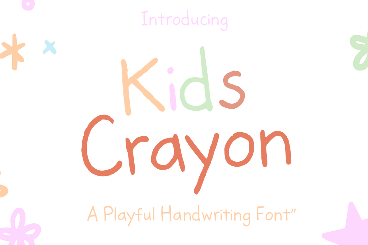 Kidcrayon, a Handwritten Font by cocodesign (Photo 1 of 5)