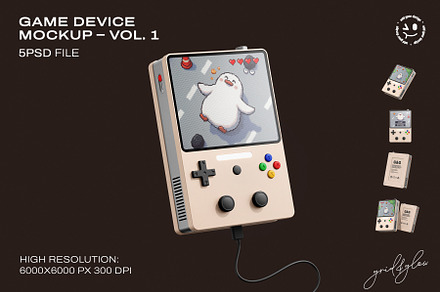 Game Device Mockup - Vol.1, a Device Mockup by Grid & Glow