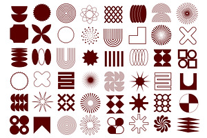 Set of elements in cartoon design, an Illustration by Dessign Sells