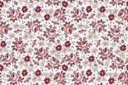 Set Seamless Flowers Roses Chamomile, a Pattern Graphic by Vintage (Thumbnail 5 of 13)