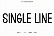 Single Line, a Sans Serif Font by InermediaSTUDIO (Thumbnail 1 of 8)