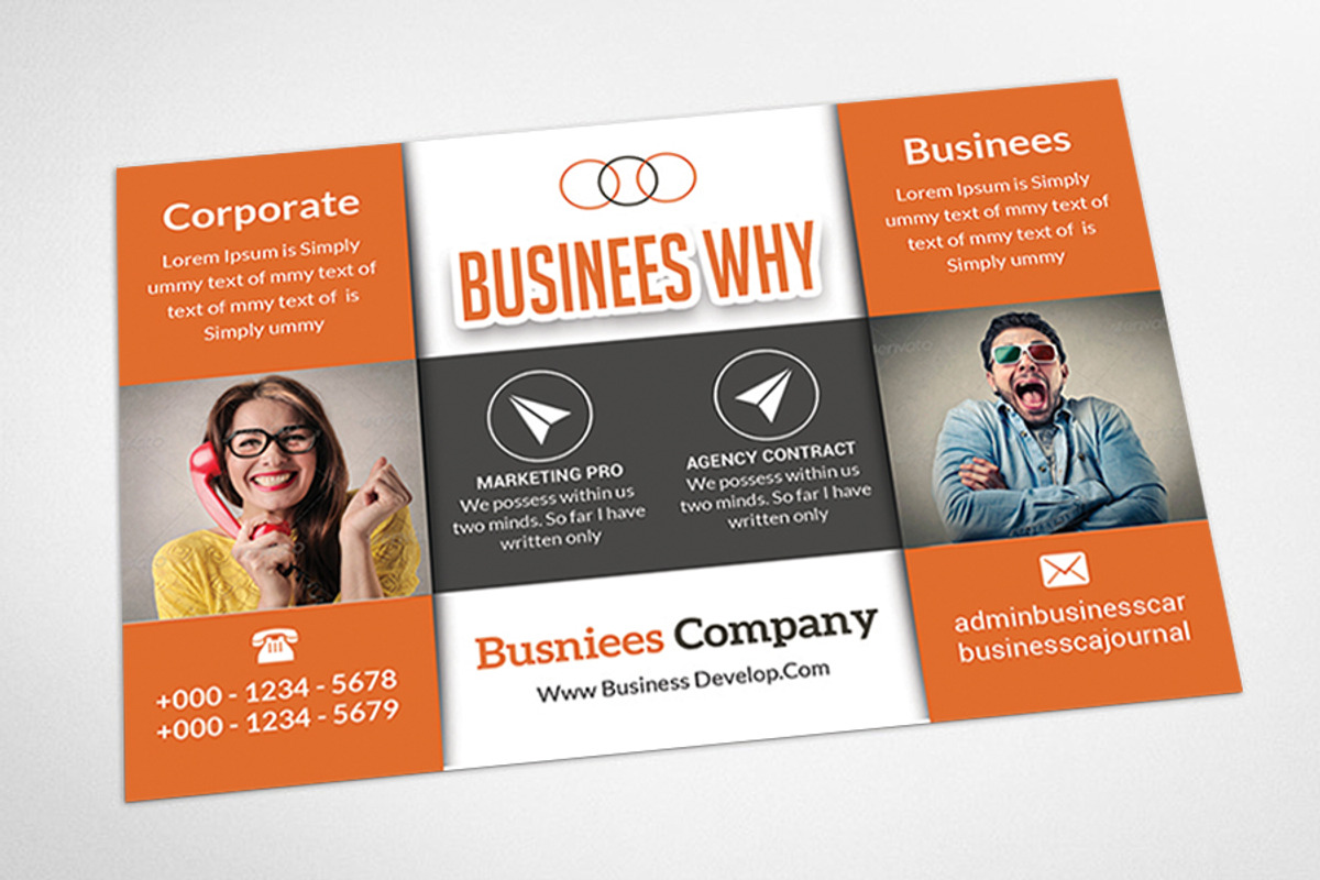 Marketing Postcard Template, a Card Template by AfzaalGraphics (Photo 3 of 4)