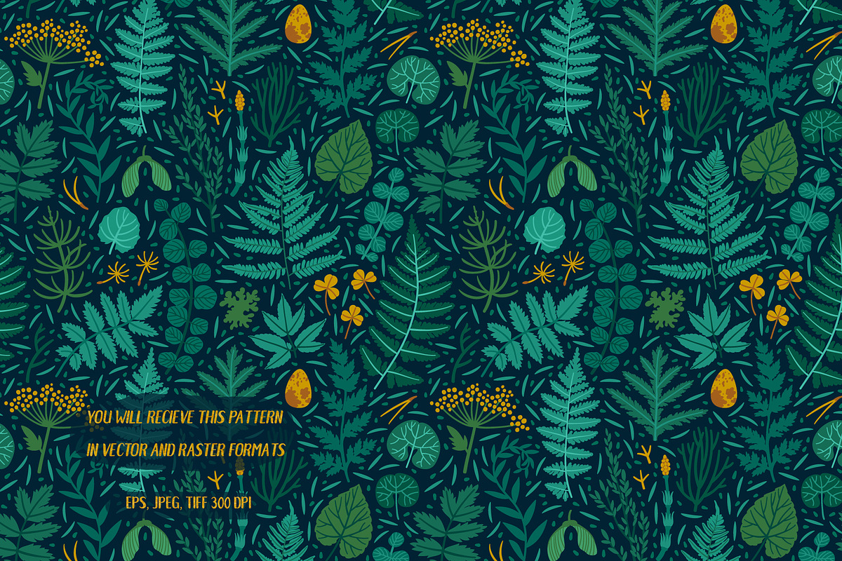 The emerald forest. Pattern design., a Pattern Graphic by MagicForestory (Photo 3 of 4)