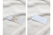 Clothes label tag blank white mockup, an Advertising Mockup by Olha Klein (Thumbnail 1 of 3)