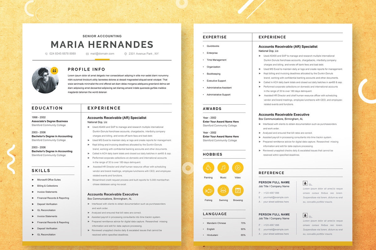 JOB WINNING RESUME - 50 TEMPLATES, a Resume Template by ResumeInventor (Photo 180 of 184)