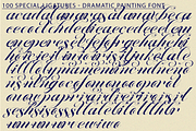Dramatic Painting - Calligraphy Font, a Script Font by 177Studio (Thumbnail 7 of 8)