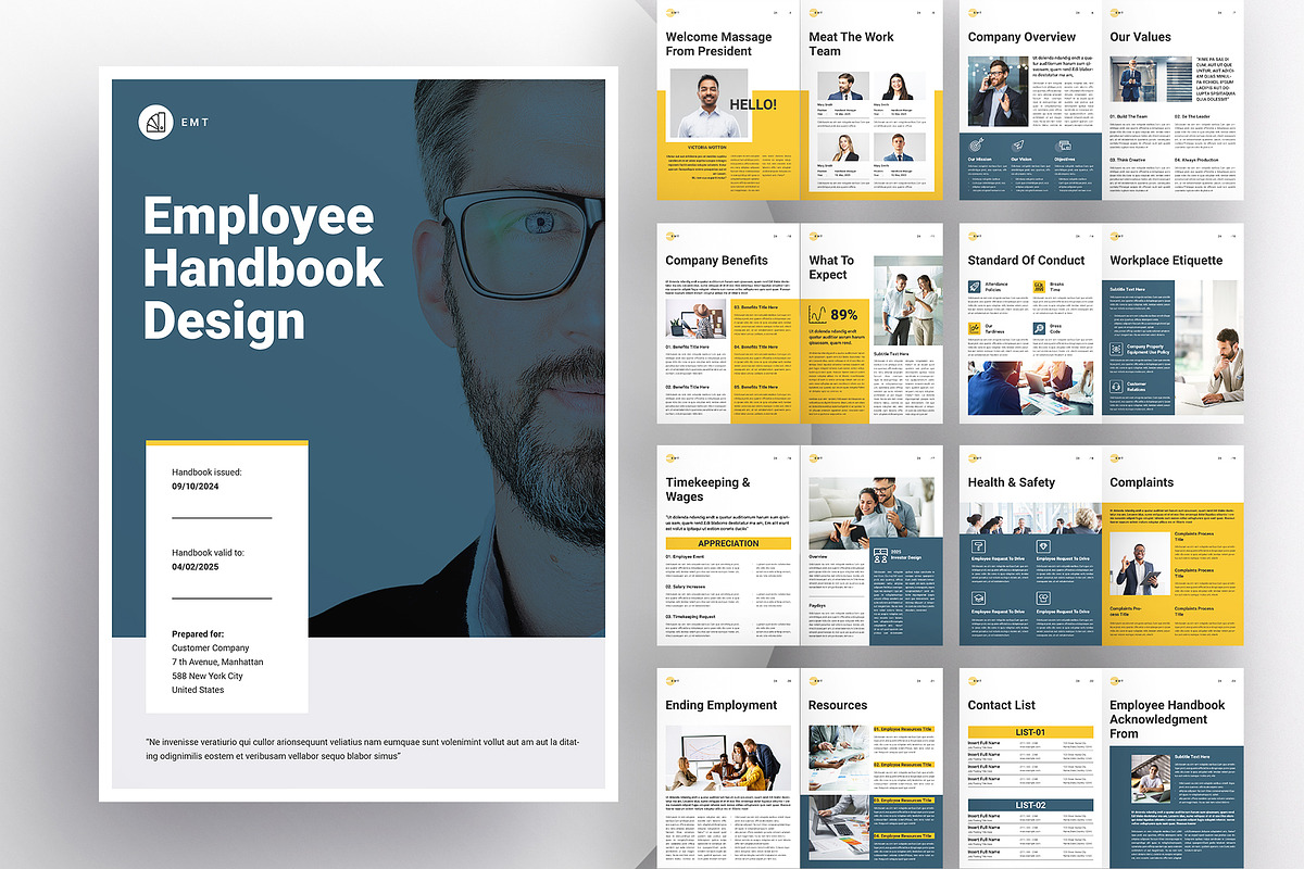 The Employee Handbook Template, a Brochure Template by ArtisanaAura (Photo 1 of 14)