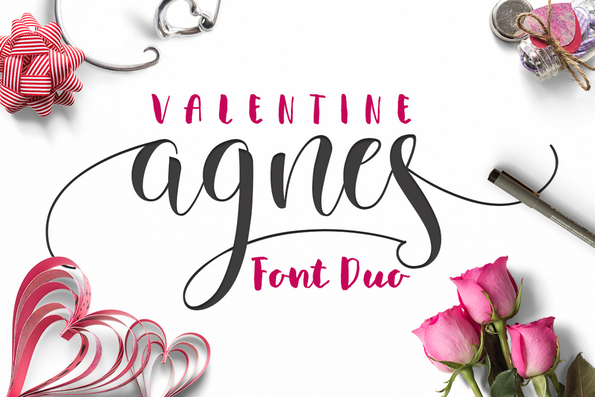 Valentine Agnes FONT DUO preview 2