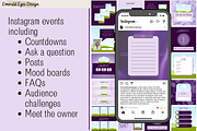 455 Canva Purple Instagram Template, a Social Media Template by Emerald Eyes Design (Thumbnail 4 of 11)