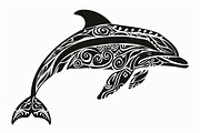 Tribal Dolphin Laser Cut Bundle, a Graphic by balal (Thumbnail 11 of 16)