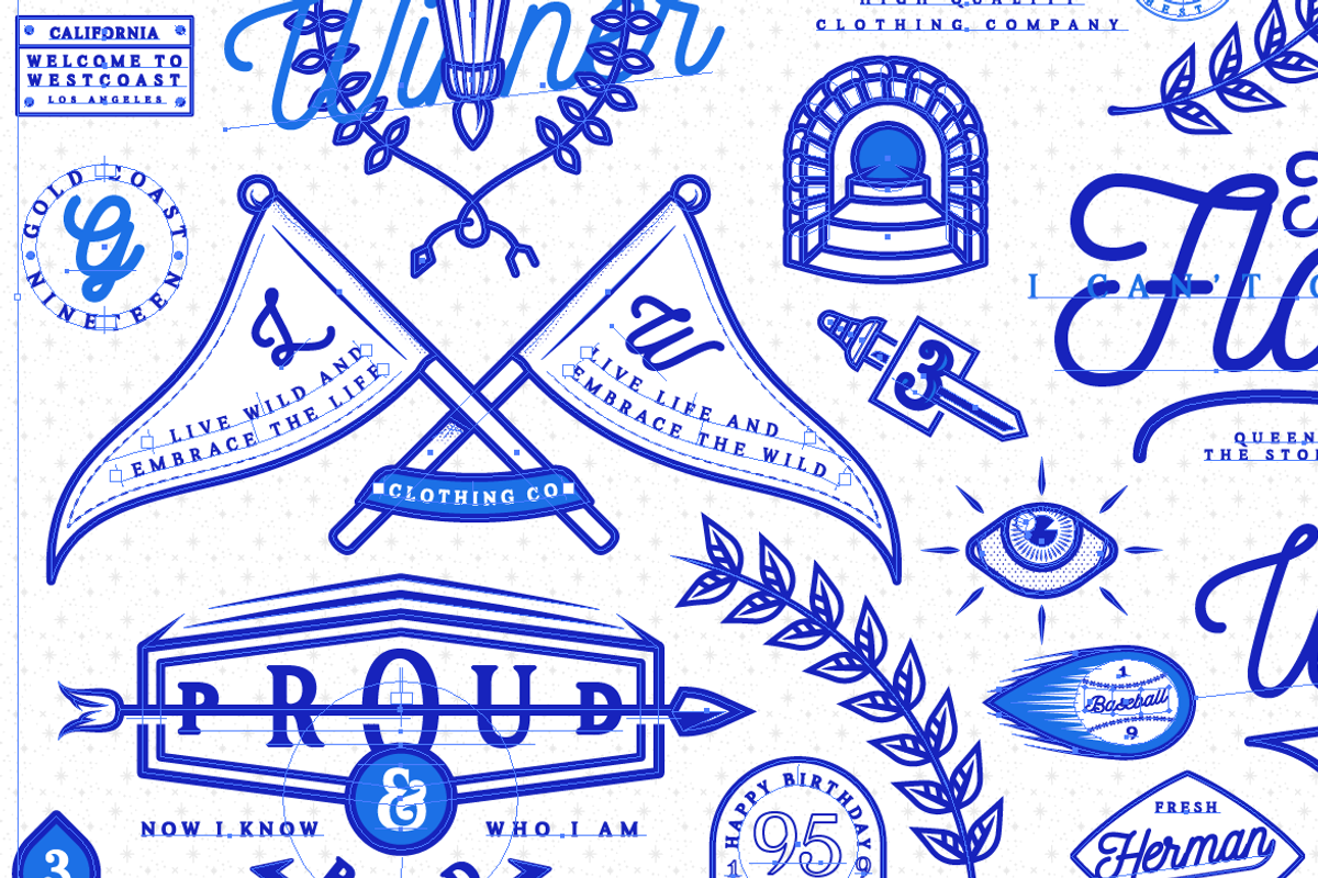 Blue Print Badges, a Branding & Logo Template by amgd (Photo 3 of 3)