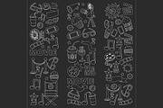 It's movie time! Linear vector set, a Texture Illustration by Art Loft (Thumbnail 7 of 16)