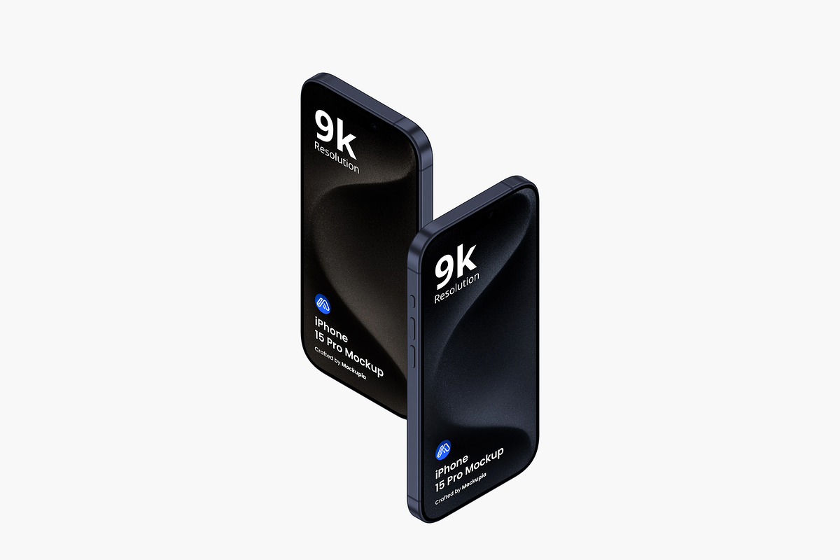 iPhone 15 Pro Mockups 9, an iPhone Mockup by Mockupia (Photo 4 of 5)