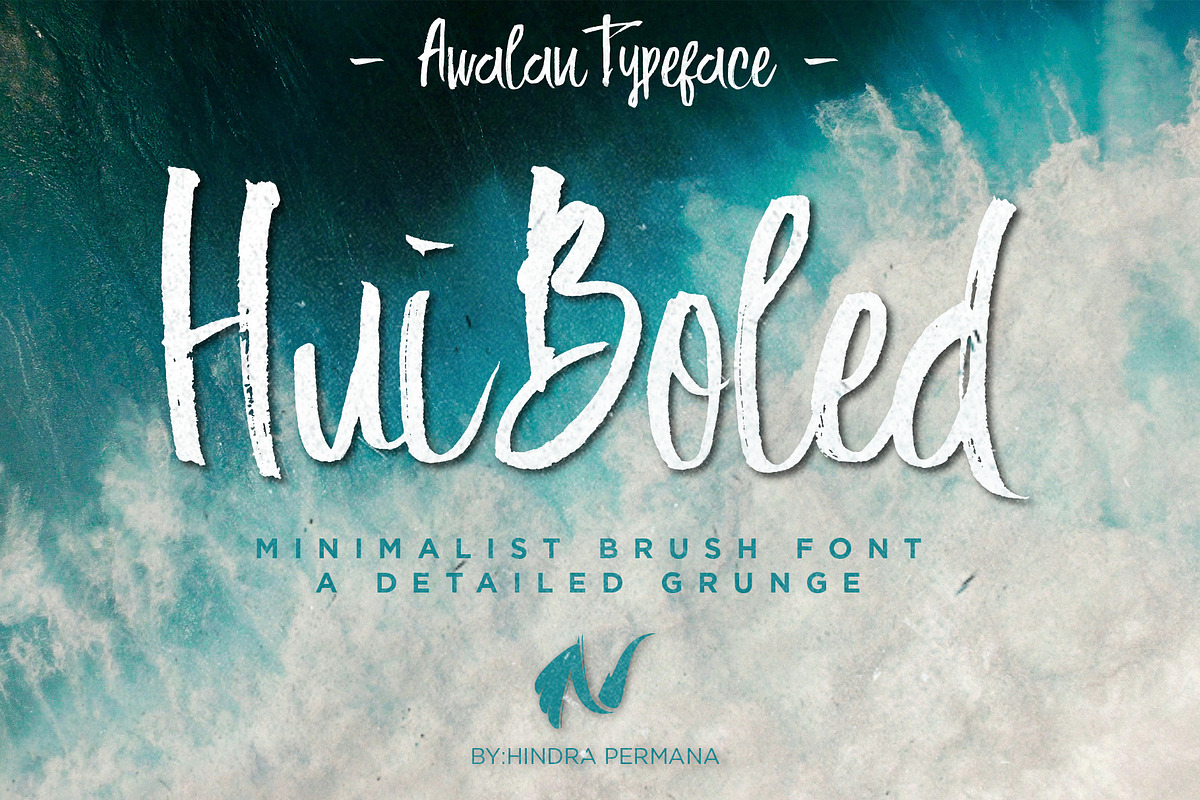 Hui Boled Hand Brush Typeface