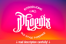 Phoenix gothic font