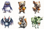 Funny Quirky Zombie Animals Clipart, an Illustration by OK Design (Thumbnail 3 of 5)
