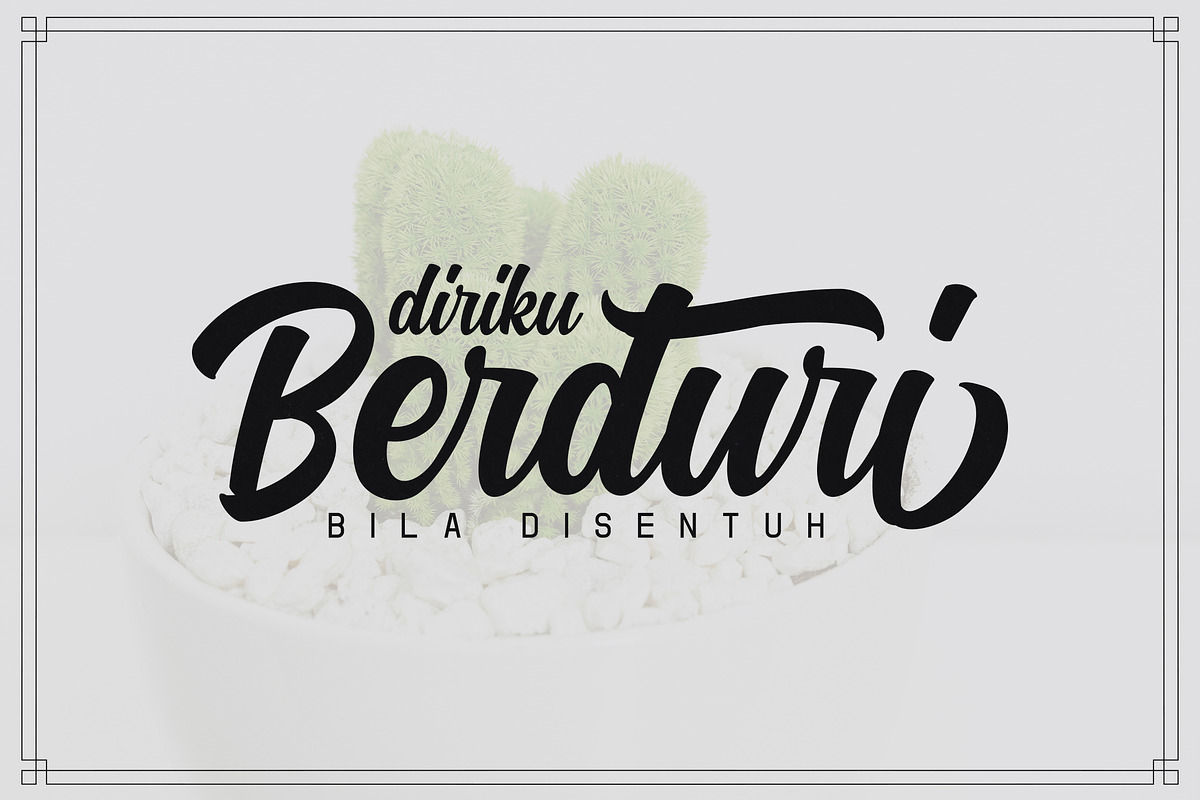 Kaktoes Script Font preview 3