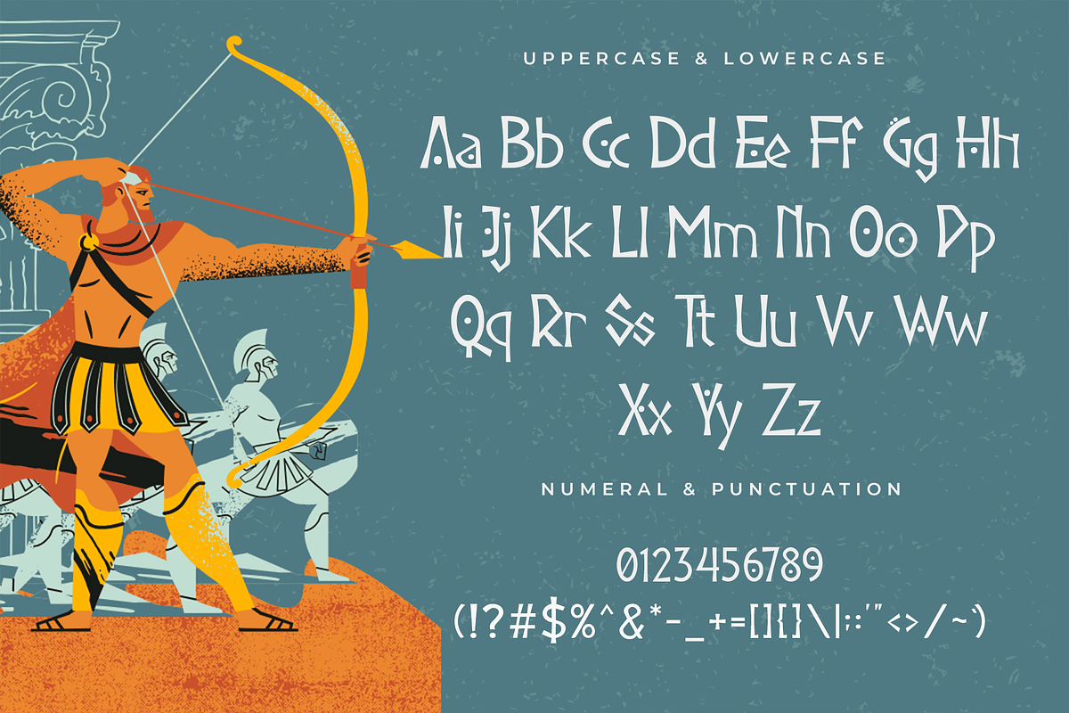 Hellenic – Modern Greek Font, a Serif Font by overlaytemplates (Photo 4 of 5)