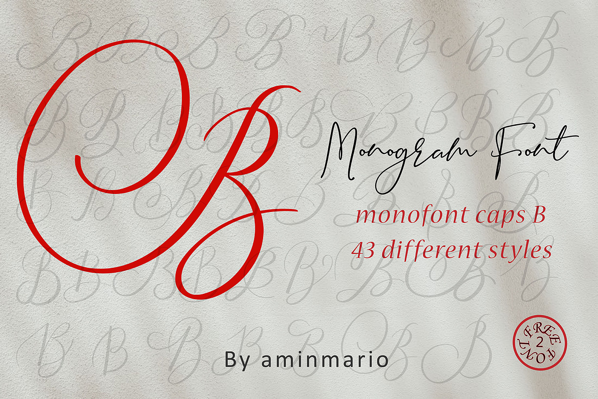 MONOGRAM B | Monofont caps B