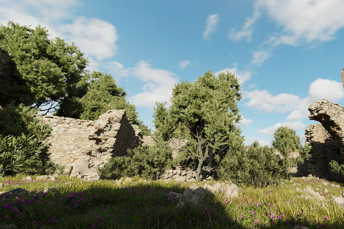 Modular Brick Stone Ruin Pbr Scan, an Environmental 3D Model by Pers_Scan_Collection (Photo 11 of 14)