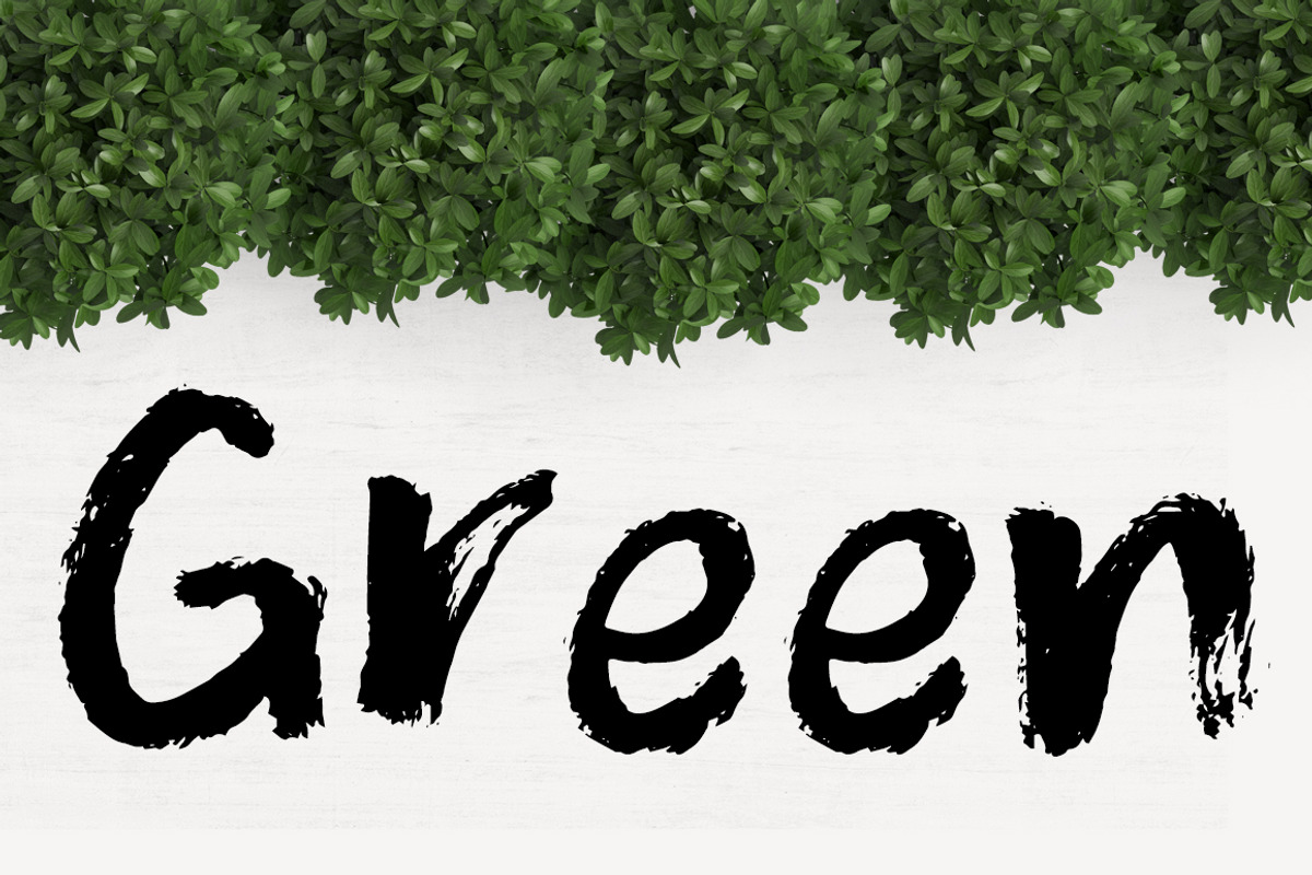 WOO Dry Brush Script Typeface preview 2