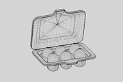 Egg cardboard package egg case, an Object 3D Model by fahad121 (Thumbnail 7 of 7)