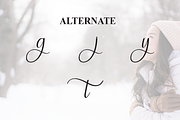Winter Beauty | Script Font, a Handwritten Font by Scratchones (Thumbnail 8 of 9)