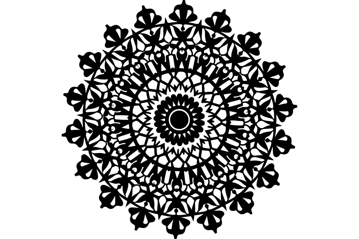 Black Mandala Bundle, an Object Graphic by Designer_Momina (Photo 4 of 7)