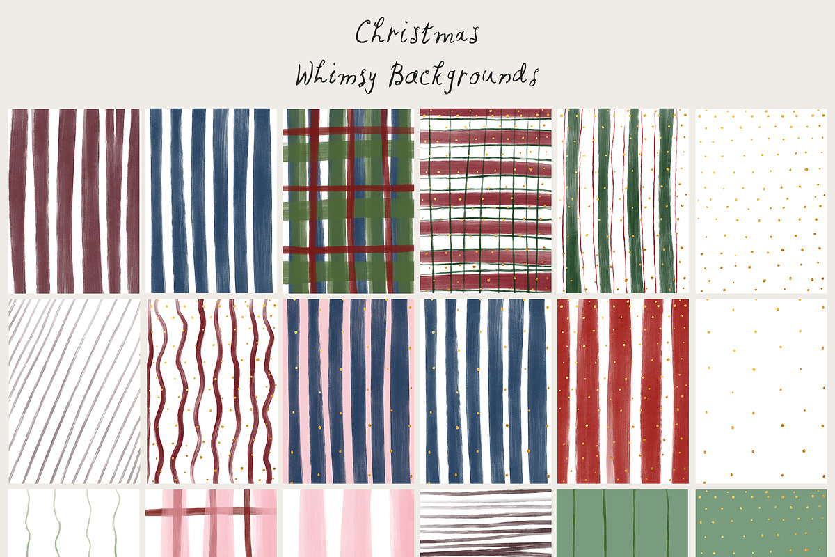 Christmas Whimsy Cards & Frames, a Background Graphic by Lana Elanor (Photo 12 of 16)