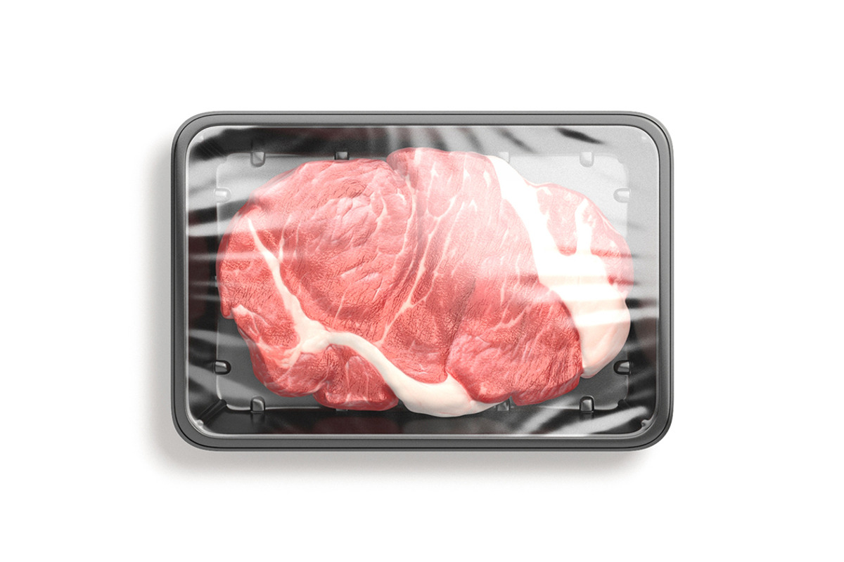 Plastic Packaging Raw Meat 3D Model, an Object 3D Model by rebrandy (Photo 3 of 9)