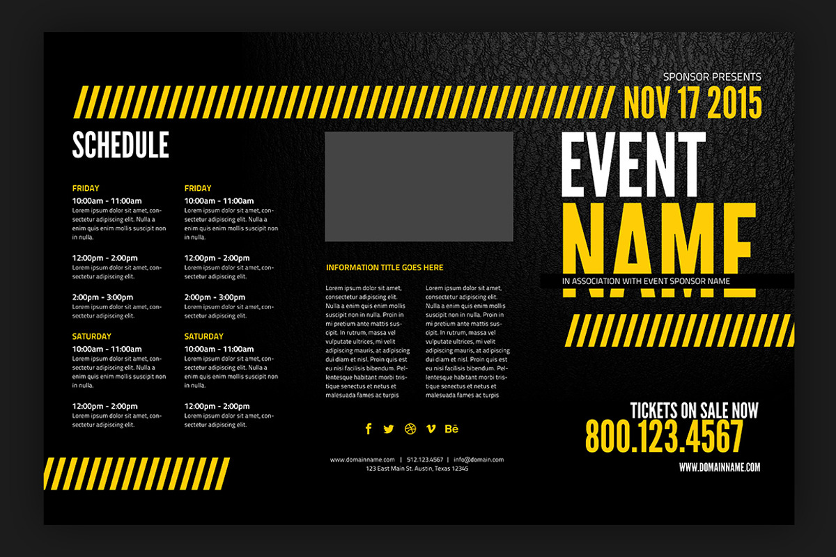 Print-Ready Event Brochure Mockup, a Print Template by WeGraphics (Photo 3 of 3)