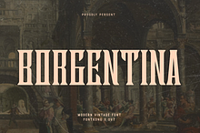 Borgentina - Modern Vintage Font