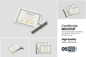 Versatile Certificate Mockup