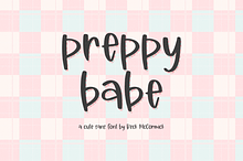 Preppy Babe Handwriting Font