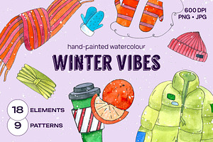 Winter Vibes | Watercolour Pack, an Object Illustration by TMETA design