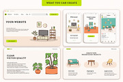 Scandinavian Minimalist Living Room, an Illustration by MEANDSTUDIO (Thumbnail 3 of 4)