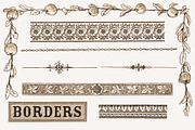 Antique Graphic Elements Brushes, a Brush Add-On by Blue Line Design (Thumbnail 5 of 8)