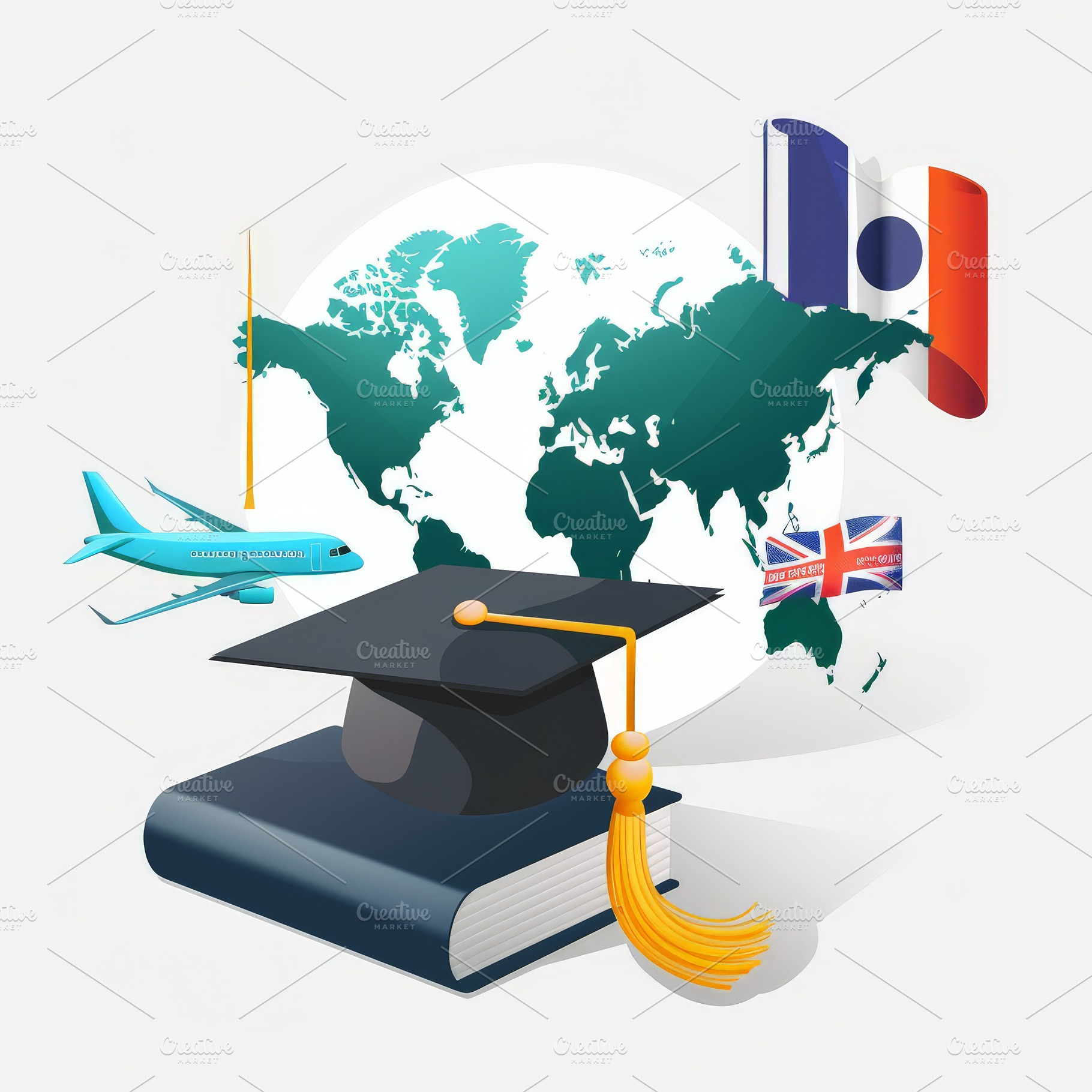 Study abroad concept design of gradu, a Technology Photo by Pixeness Studio