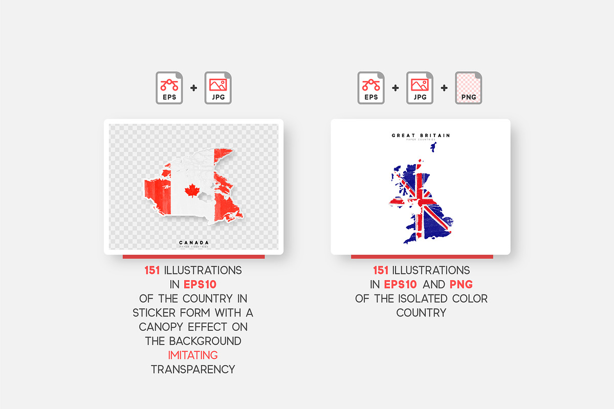 151 Maps with Flags. Bundle., a Texture Illustration by Modern vector