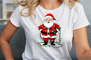 Christmas jolly Santa Claus lights P, an Illustration by Sublimation Artist (Thumbnail 2 of 9)