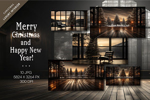 Christmas Decorated Home Interior., a Decorative Illustration by KENO Mascots