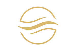 Water Wave symbol and icon, a Sport Illustration by Rhealea_Design