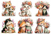 Whimsical Mother’s Day Cat Clipart, an Illustration by Daily.Designs (Thumbnail 7 of 7)