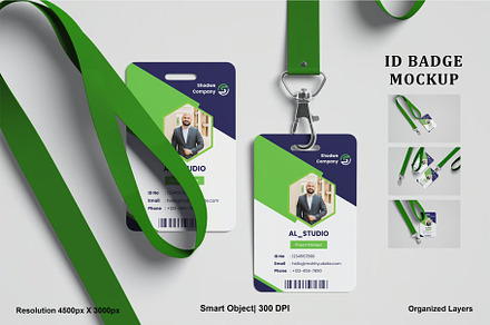 Lanyard ID Badge Mockup, an Advertising Mockup by zpackcreative
