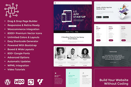 IT Tech & Startup WordPress Theme