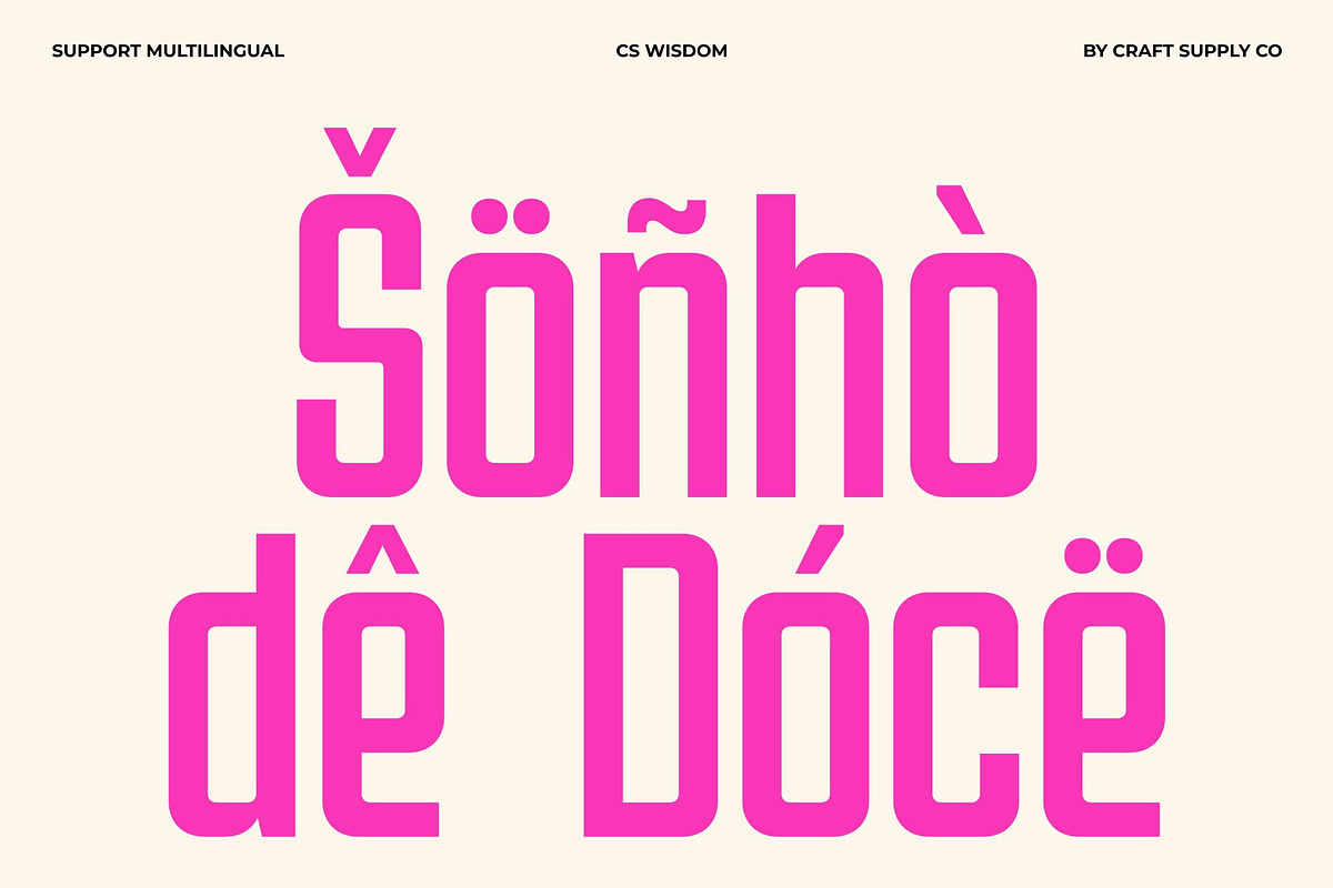 Wisdom – Condensed Font, a Sans Serif Font by Craft Supply Co. (Photo 7 of 8)