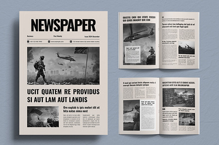 Newsletter Magazine Design Layout, a Magazine Template by ContestDesign