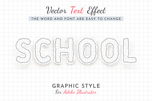 School Paper Editable Text Effect